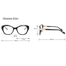 Load image into Gallery viewer, 2023 Trendy Nude Pink Cat Eye Glasses All-Match Optical Spectacles Big Size Plain Eyeglasses Women Eyewear Lunettes