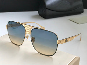2023 Trendy Oversize Maybach Sunglasses UV400Women's  Gradient Rimless Shaded Large Square Metal Frame Sunglasses