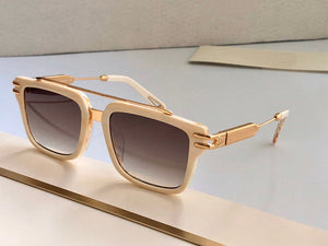 2023 Trendy Oversize Maybach Sunglasses Women   Gradient Rimless Shaded Big Metal Frame Square Sun Glasses Men