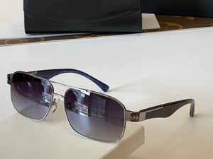 2023 Trendy Oversize Maybach Sunglasses Women  Gradient Rimless Shaded Big Metal Frame Square Sun Glasses Men