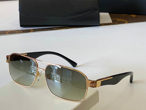 2023 Trendy Oversize Maybach Sunglasses Women  Gradient Rimless Shaded Big Metal Frame Square Sun Glasses Men