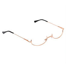 Carica l&#39;immagine nel visualizzatore di Gallery, 2022 Occhiali bidimensionali senza lenti a mezza montatura Occhiali da sole Cat Eye da donna con mezza montatura unici Designer di marca per donna 