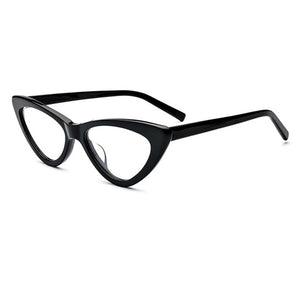 2023 UV400 Clear Lens Cat Women Eyeglasses Brown/Black/White Frame