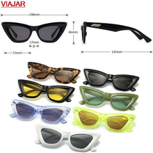 Load image into Gallery viewer, 2023 Vintage Cat eye Women's Sunglasses Men Sexy Retro Small Women Cat Eye Sun Glasses Brand Designer Eyewear Female