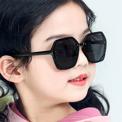 2023 Vintage Children Hexagon Sunglasses Colorful Gradient Kid Sun Glasses Boy Girl Unisex Retro UV400 Mirror Goggle