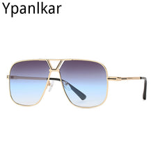Load image into Gallery viewer, 2023 Vintage Classic Pilot Metal Style Gradient Sunglasses Men Driving Brand Design Sun Glasses Oculos De Sol