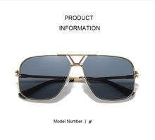 Load image into Gallery viewer, 2023 Vintage Classic Pilot Metal Style Gradient Sunglasses Men Driving Brand Design Sun Glasses Oculos De Sol