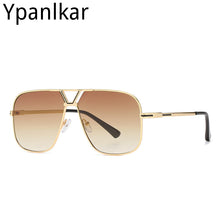 Load image into Gallery viewer, 2023 Vintage Classic Pilot Metal Style Gradient Sunglasses Men Driving Brand Design Sun Glasses Oculos De Sol