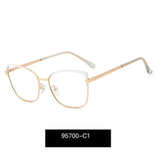 Load image into Gallery viewer, 2023 Vintage Eyeglasses Frames For Women Clear Square Blue Light Glasses Frame Metal Transparent Computer Women's Eyeglasses