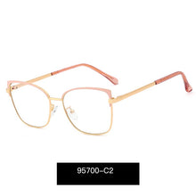 Load image into Gallery viewer, 2023 Vintage Eyeglasses Frames For Women Clear Square Blue Light Glasses Frame Metal Transparent Computer Women's Eyeglasses