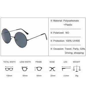 2022 Vintage  Round Sunglasses Men's and Women's Designers Sunglasses Women's Prince Optics Oculus de Sol Femin oculos