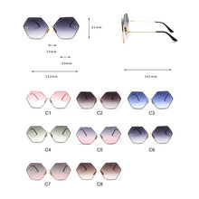Load image into Gallery viewer, 2023 Vintage Polygon Sunglasses Women Trendy Hexagon Brand Designer Sun Glasses  Ladies Glasses Female UV400