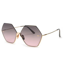 Load image into Gallery viewer, 2023 Vintage Polygon Sunglasses Women Trendy Hexagon Brand Designer Sun Glasses  Ladies Glasses Female UV400