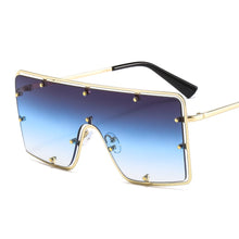 Load image into Gallery viewer, 2023 Vintage Overized Square Sunglasses Men Women Metal Frame Sunglasses One Piece Retro Sun Glasses Women  Eyewear UV400