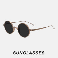Load image into Gallery viewer, 2024 Vintage Pure Titanium Glasses Frame Men Round Optical Myopia Prescription Eyeglasses Frame Women  Brand Small Eyewear