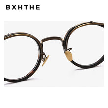 Load image into Gallery viewer, 2023 Vintage Round Acetate Glasses Frame Men Women Retro Myopia Prescription Optical Eyeglasses Frame Japan  Brand Eyewear