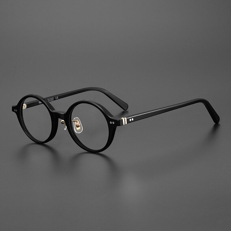 2023 Vintage Round Glasses Frame Men Women Myopia Prescription Optical Eyeglasses  Acetate Retro Eyewear