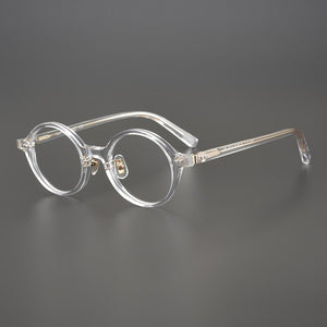 2023 Vintage Round Glasses Frame Men Women Myopia Prescription Optical Eyeglasses  Acetate Retro Eyewear