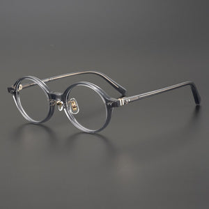 2023 Vintage Round Glasses Frame Men Women Myopia Prescription Optical Eyeglasses  Acetate Retro Eyewear