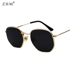 2022 Vintage Sunglasses Men Square Metal Frame Sunglasses Pilot Mirror Classic Retro Sun Glasses Women  Summer  Eyewear