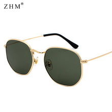 Load image into Gallery viewer, 2022 Vintage Sunglasses Men Square Metal Frame Sunglasses Pilot Mirror Classic Retro Sun Glasses Women  Summer  Eyewear