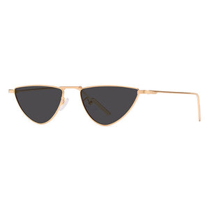 2023 Vintage Triangle Metal Frame Sunglasses Women  Gradient Pink Blue Ocean Lens Shades Eyewear Sun Glasses Oculos UV400