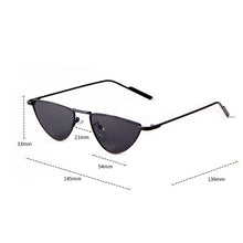 Load image into Gallery viewer, 2023 Vintage Triangle Metal Frame Sunglasses Women  Gradient Pink Blue Ocean Lens Shades Eyewear Sun Glasses Oculos UV400