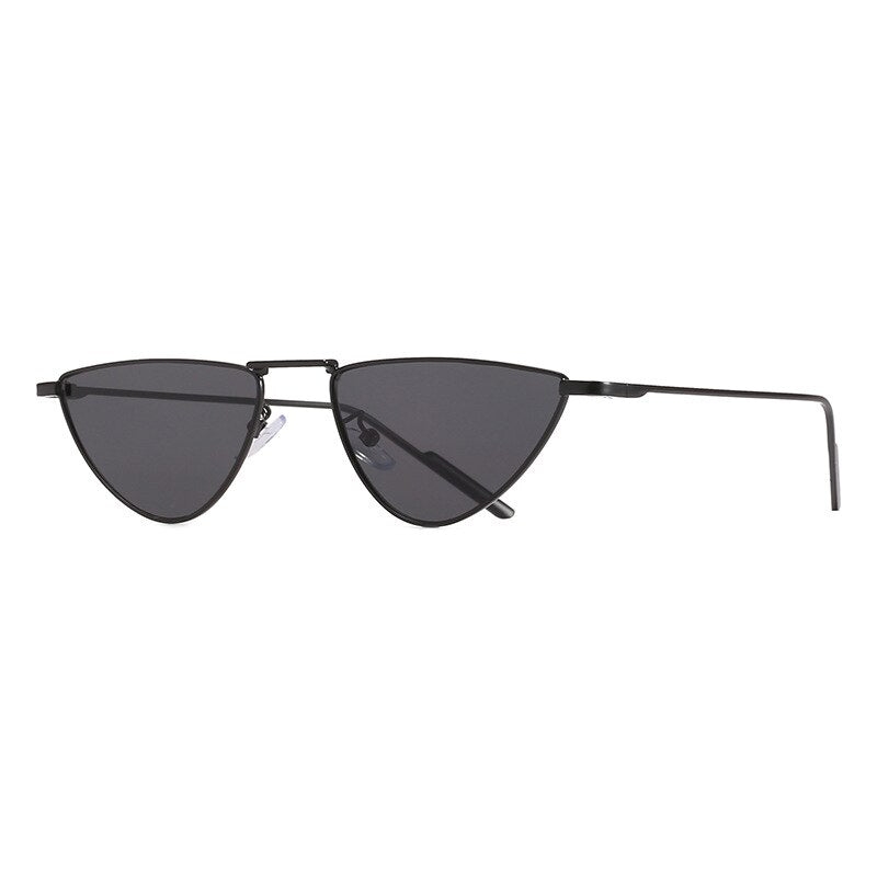 2023 Vintage Triangle Metal Frame Sunglasses Women  Gradient Pink Blue Ocean Lens Shades Eyewear Sun Glasses Oculos UV400