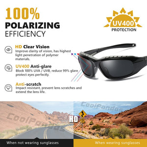 2023 Winter Windproof Sand Polarized Sunglasses For Men Outdoor Sport Male Sun Glasses Driving Anti-glare Oculos zonnebril heren