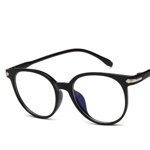 Women Glasses Frame Men Anti Blue Light Eyeglasses Frame Vintage Round Clear Lens Glasses Optical Spectacle Frame