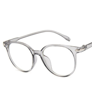 Women Glasses Frame Men Anti Blue Light Eyeglasses Frame Vintage Round Clear Lens Glasses Optical Spectacle Frame