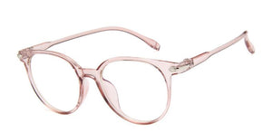 Women Glasses Frame Men Anti Blue Light Eyeglasses Frame Vintage Round Clear Lens Glasses Optical Spectacle Frame