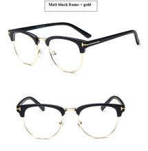 Load image into Gallery viewer, 2023 Women Half Metal Glasses Frame Men Eyeglasses Frame Vintage SquareClear Glasses Optical Spectacle Frame spectacles