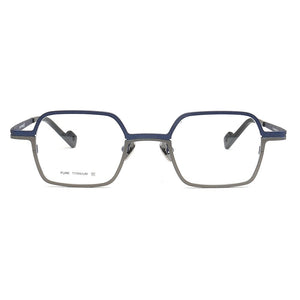 2022 Women Pure Titanium Glasses Frames Men Square Eyeglasses Frames Optical Metal Light Eyeglass Frames Blue Red Prescription