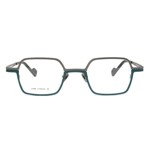2022 Women Pure Titanium Glasses Frames Men Square Eyeglasses Frames Optical Metal Light Eyeglass Frames Blue Red Prescription