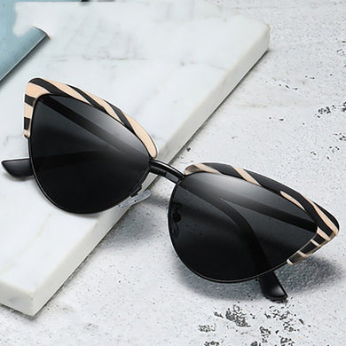2023 cat's eye women's Sunglasses plastic metal mixed frame sunglasses street shooting European and American Sunglasses