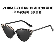Load image into Gallery viewer, 2023 cat&#39;s eye women&#39;s Sunglasses plastic metal mixed frame sunglasses street shooting European and American Sunglasses