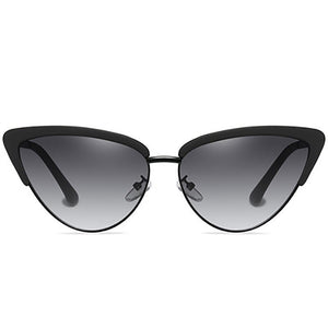 2023 cat's eye women's Sunglasses plastic metal mixed frame sunglasses street shooting European and American Sunglasses