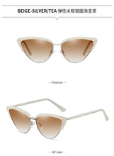 Load image into Gallery viewer, 2023 cat&#39;s eye women&#39;s Sunglasses plastic metal mixed frame sunglasses street shooting European and American Sunglasses