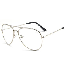 Carica l&#39;immagine nel visualizzatore di Gallery, 2023 Occhiali da vista unisex grandi rotondi oversize con lenti trasparenti Occhiali da vista vintage retrò con montatura in metallo Occhiali in lega solida 