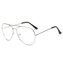 Carica l&#39;immagine nel visualizzatore di Gallery, 2023 Occhiali da vista unisex grandi rotondi oversize con lenti trasparenti Occhiali da vista vintage retrò con montatura in metallo Occhiali in lega solida 