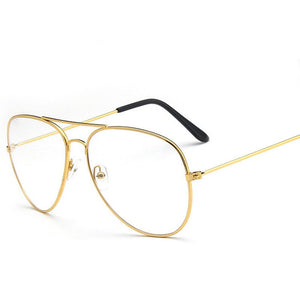 2023 Occhiali da vista unisex grandi rotondi oversize con lenti trasparenti Occhiali da vista vintage retrò con montatura in metallo Occhiali in lega solida 