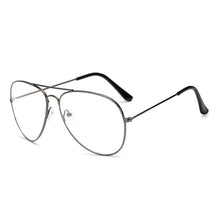Carica l&#39;immagine nel visualizzatore di Gallery, 2023 Occhiali da vista unisex grandi rotondi oversize con lenti trasparenti Occhiali da vista vintage retrò con montatura in metallo Occhiali in lega solida 