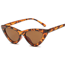 Load image into Gallery viewer, 2022 fashion sunglasses woman brand Designer vintage retro triangular cat eye glasses oculos De Sol Transparent ocean uv400