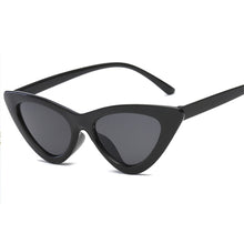 Load image into Gallery viewer, 2022 fashion sunglasses woman brand Designer vintage retro triangular cat eye glasses oculos De Sol Transparent ocean uv400