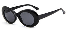 Load image into Gallery viewer, 2023 goggle Kurt Cobain glasses oval sunglasses ladies trendy  Vintage retro sunglasses Women&#39;s white black eyewear UV