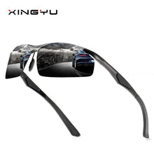 Load image into Gallery viewer, 2023 men&#39;s Aluminium Magnesium frame polarized sunglasses outdoor metal frame sport sunglasses Windproof glasses