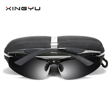 Load image into Gallery viewer, 2023 men&#39;s Aluminium Magnesium frame polarized sunglasses outdoor metal frame sport sunglasses Windproof glasses