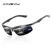 Load image into Gallery viewer, 2023 men&#39;s Aluminium Magnesium frame polarized sunglasses outdoor metal frame sport sunglasses Windproof glasses