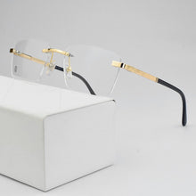 Load image into Gallery viewer, 2023 Brand Rimless eyeglasses women Square Glasses Frame men myopia computer spectacle frames Vintage Handmade designer nerd